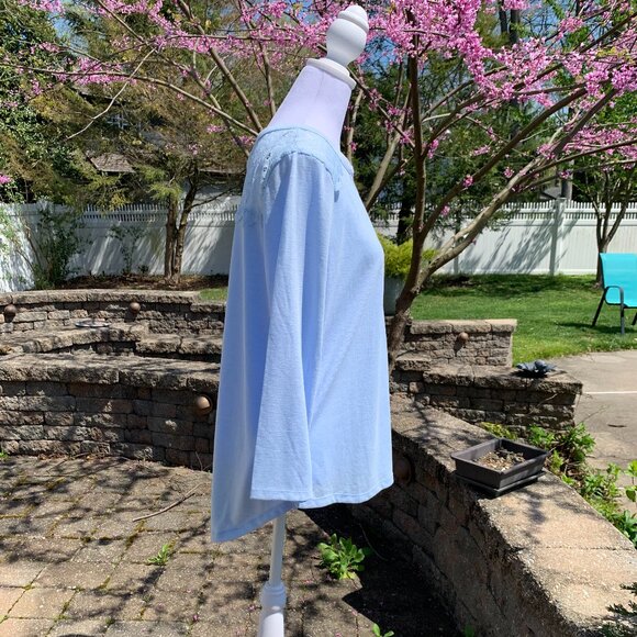 FIRM PRICE H&M Lace Shoulder 3/4 Sleeve Top Blouse - Picture 6 of 13